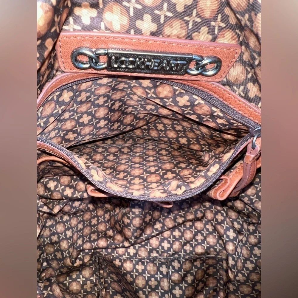LOCKHEART Brick Woven Leather Hobo Handbag Braided Shoulder Strap
